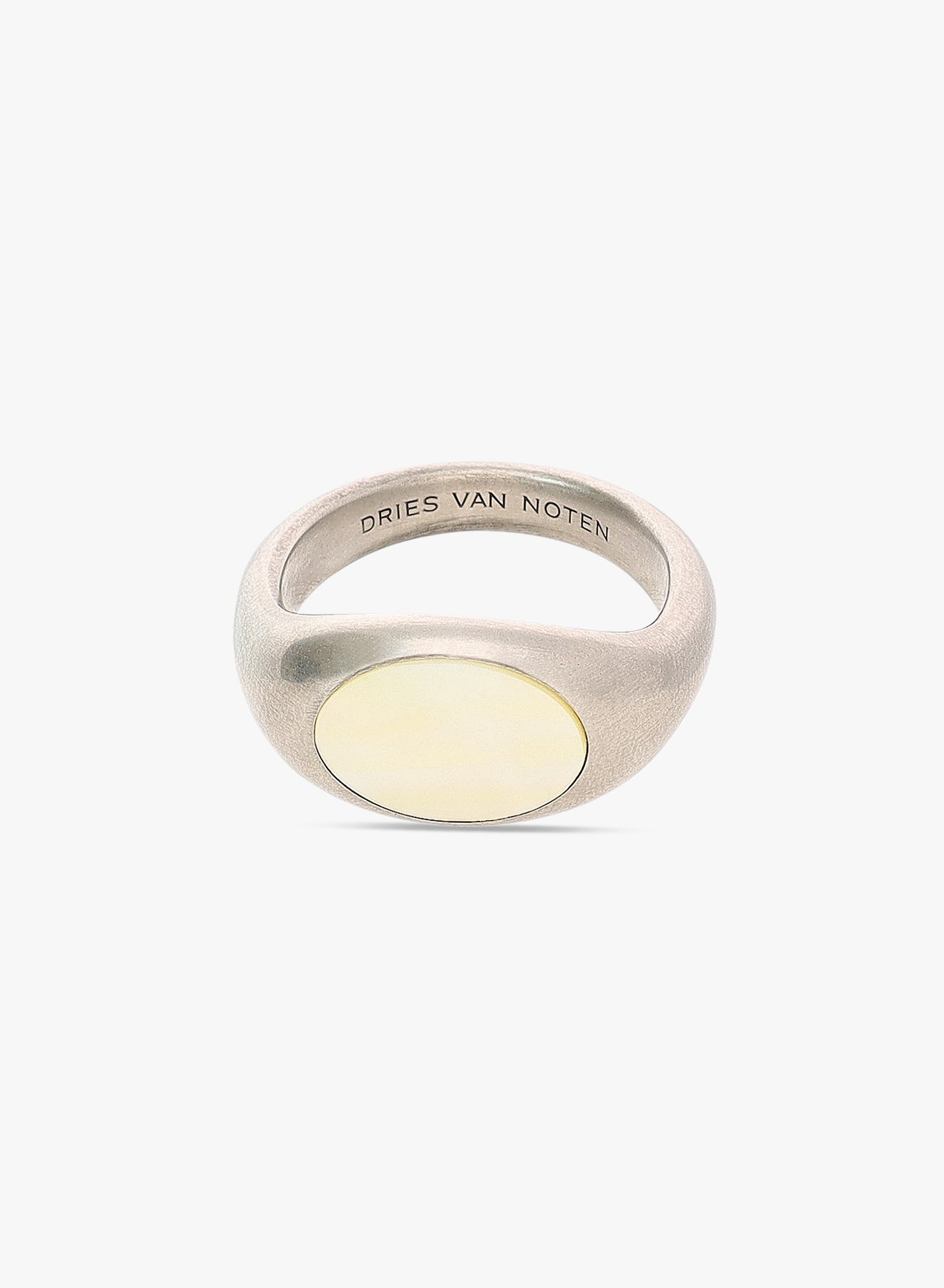 Thin Stone Signet Ring